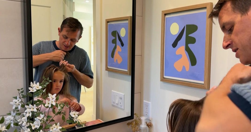California dad starts YouTube tutorials to help other dads with their daughters' hair