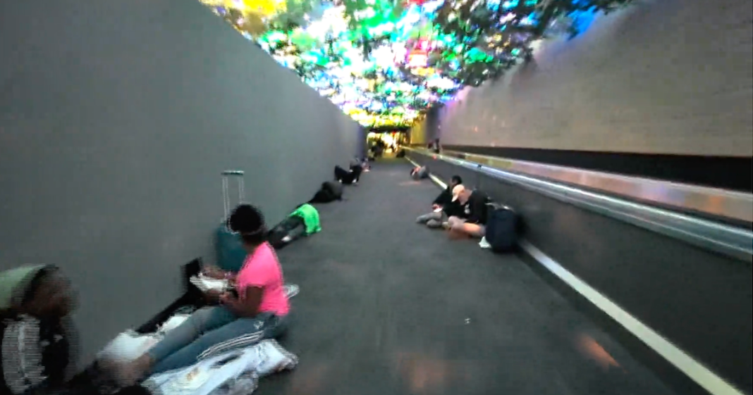 Lightning, hailstorm forces hundreds of canceled flights in Atlanta